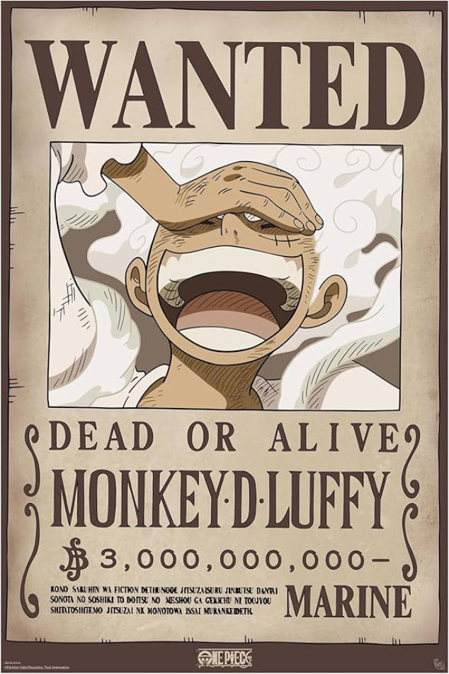 One Piece Wanted Poster