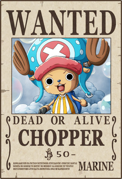 One Piece Wanted Poster